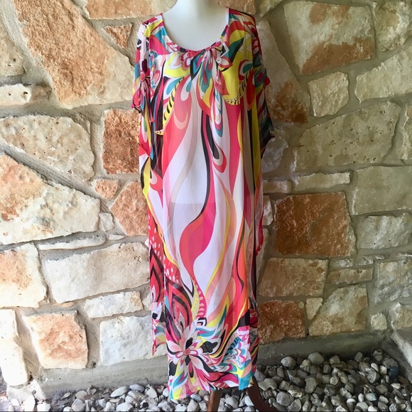 5⭐️Fave! Watermark Kimono Caftan Coverup - Picture 4 of 7